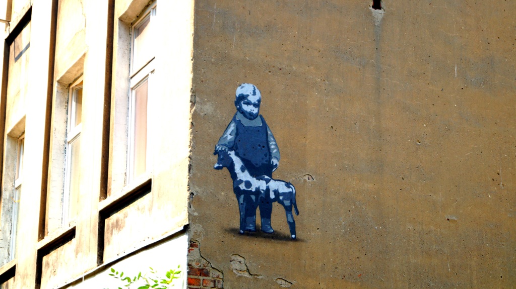 bałuty mural dziecko